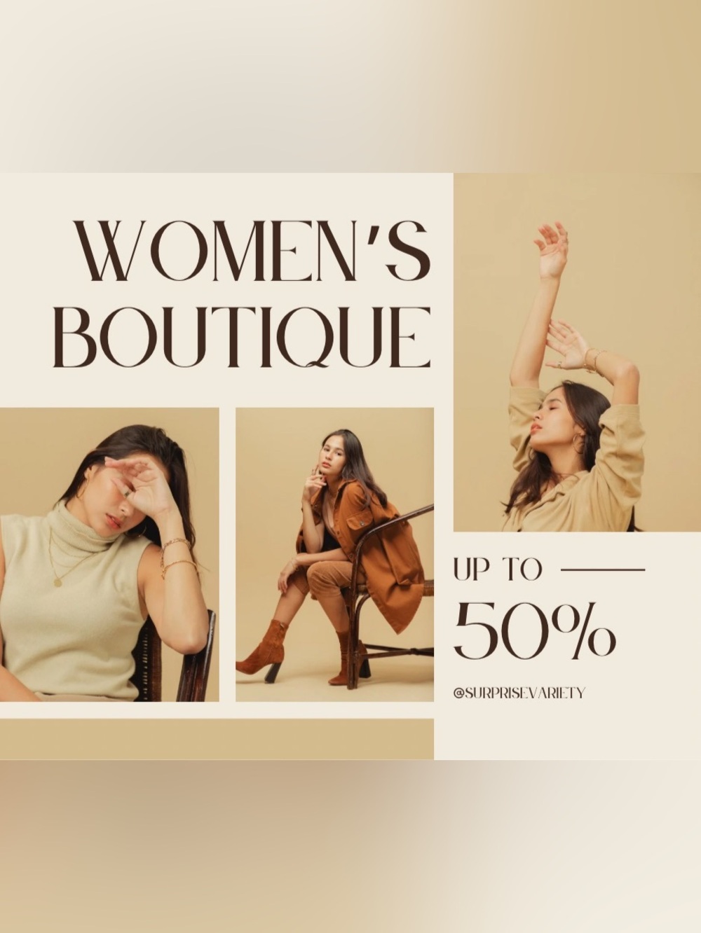 Women’s Boutique - Up to 50% Off